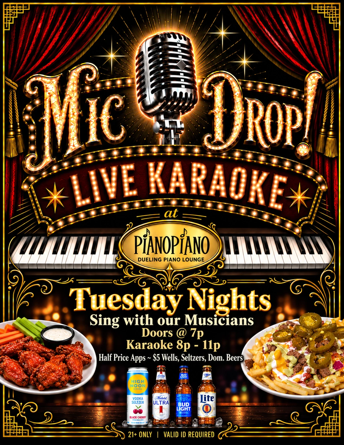 MicDrop Live Karaoke at PianoPiano
